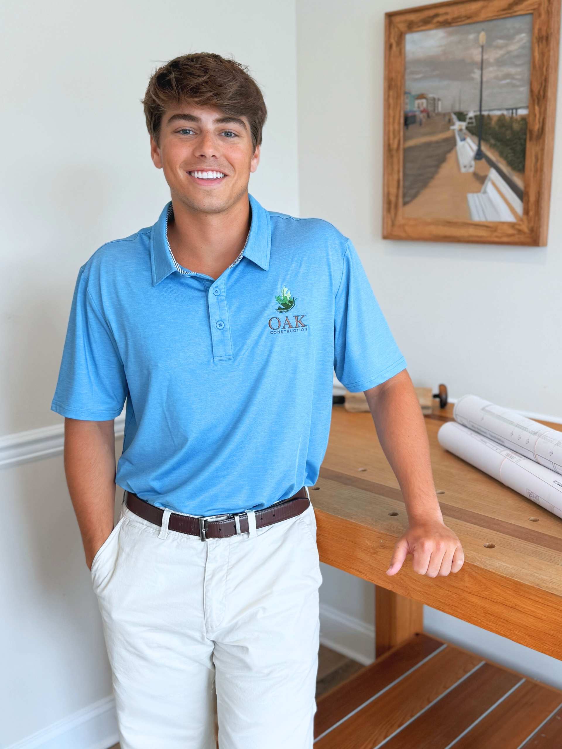 Oak Construction team member Jack Holding's portrait, custom home builder in Lewes Delaware