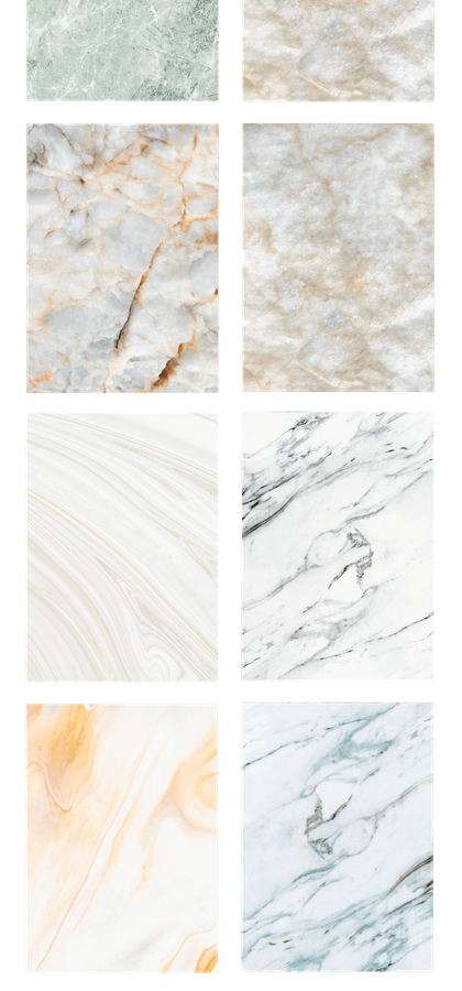 There are many different types of marble.