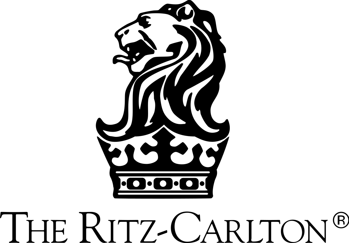 Ritz-Carlton hotel logo: Lion head with crown above the name 