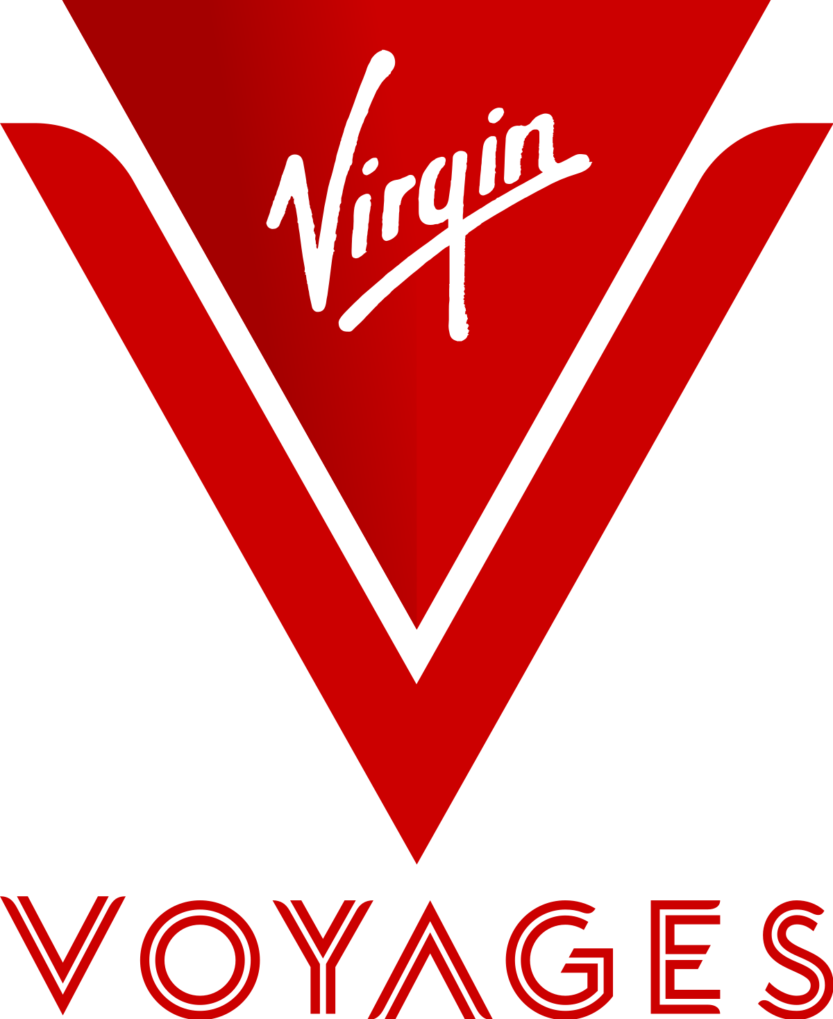 Red Virgin Voyages logo: a stylized 
