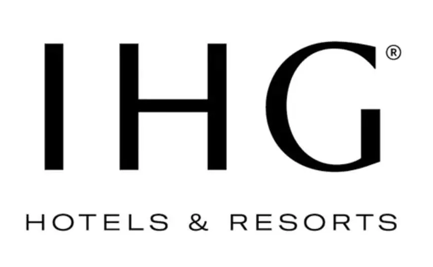 IHG Hotels & Resorts logo in black,