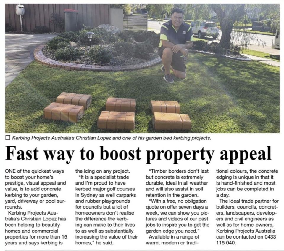 Kerbing Article | Sydney, NSW | Kerbing Projects Australia