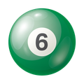 1 ball used as an indicator for Billiard Room | Vector Image