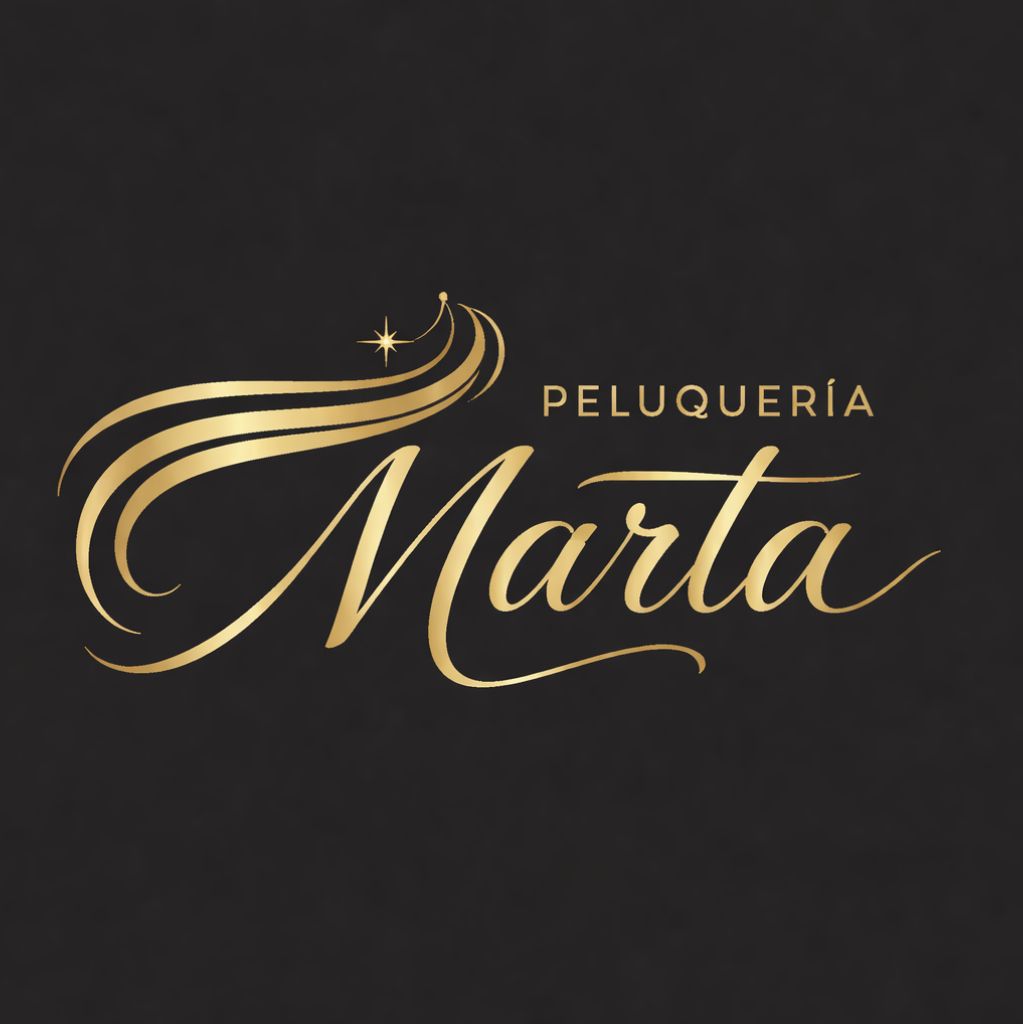 Logotipo dorado sobre fondo negro: