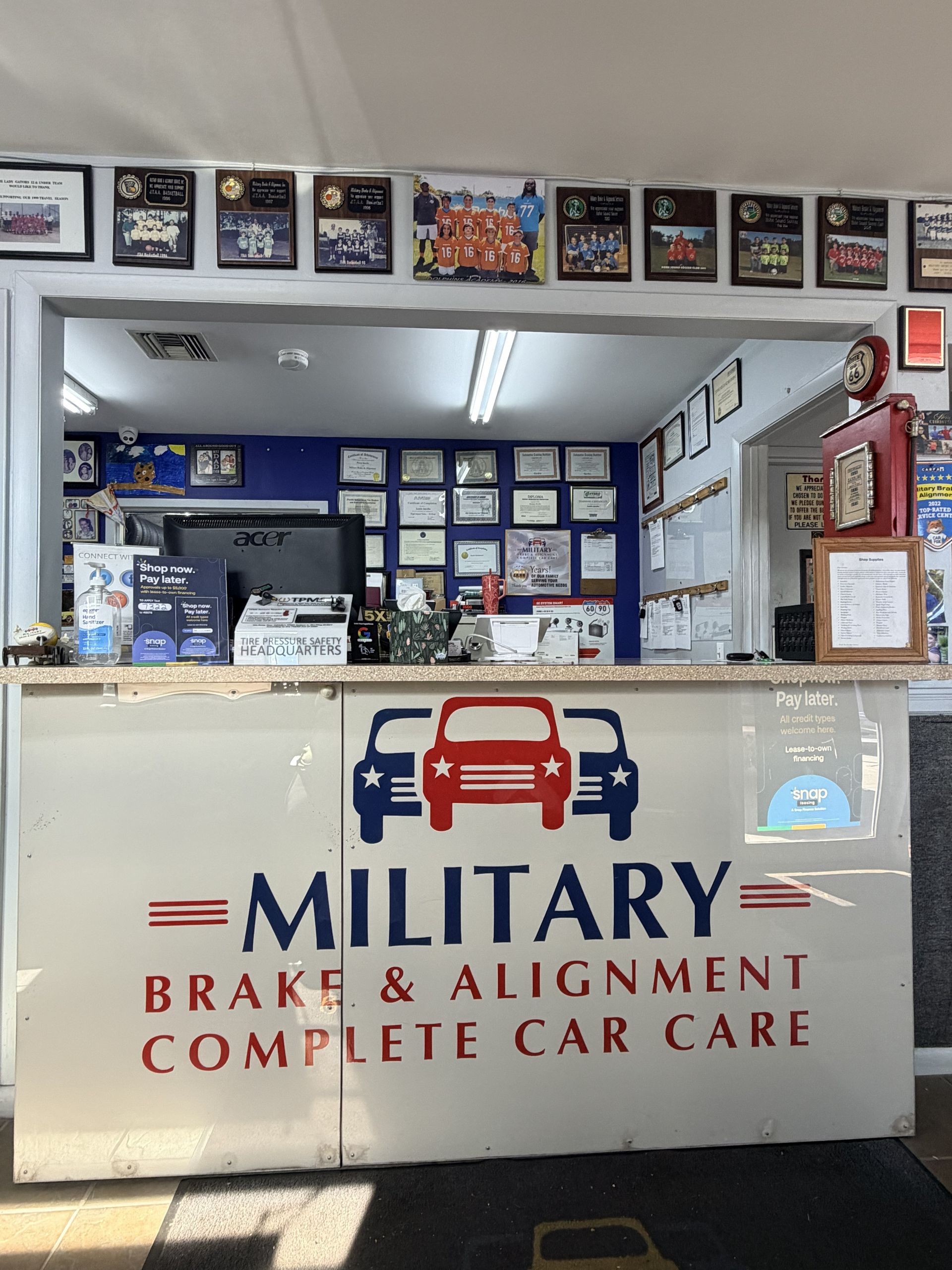 Shop medals | Military Brake & Alignment Services Inc.