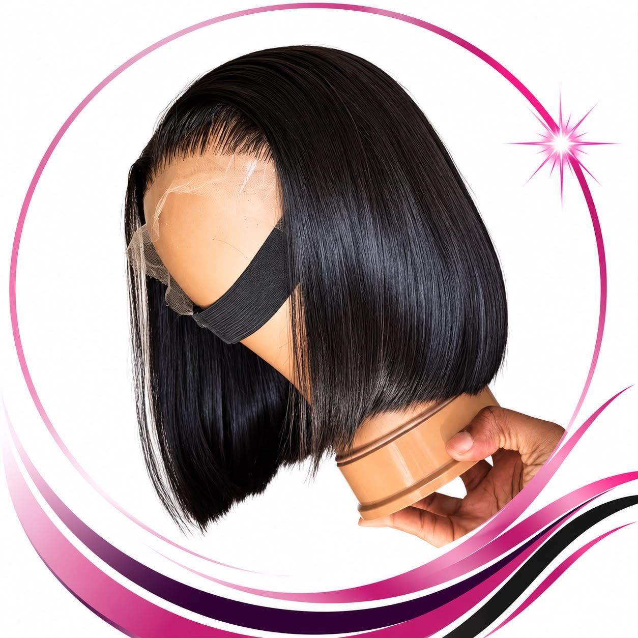 BOB WIG ANNA HUMAN PREMIUM HAIR STRAIGHT