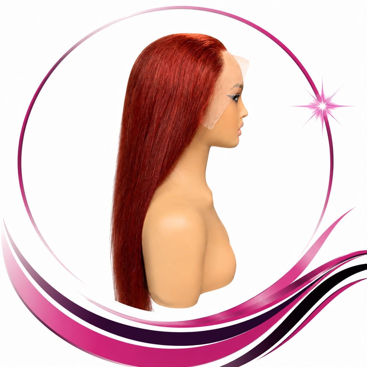 FULL FRONTAL COLOR STRAIGHT WIG CHA