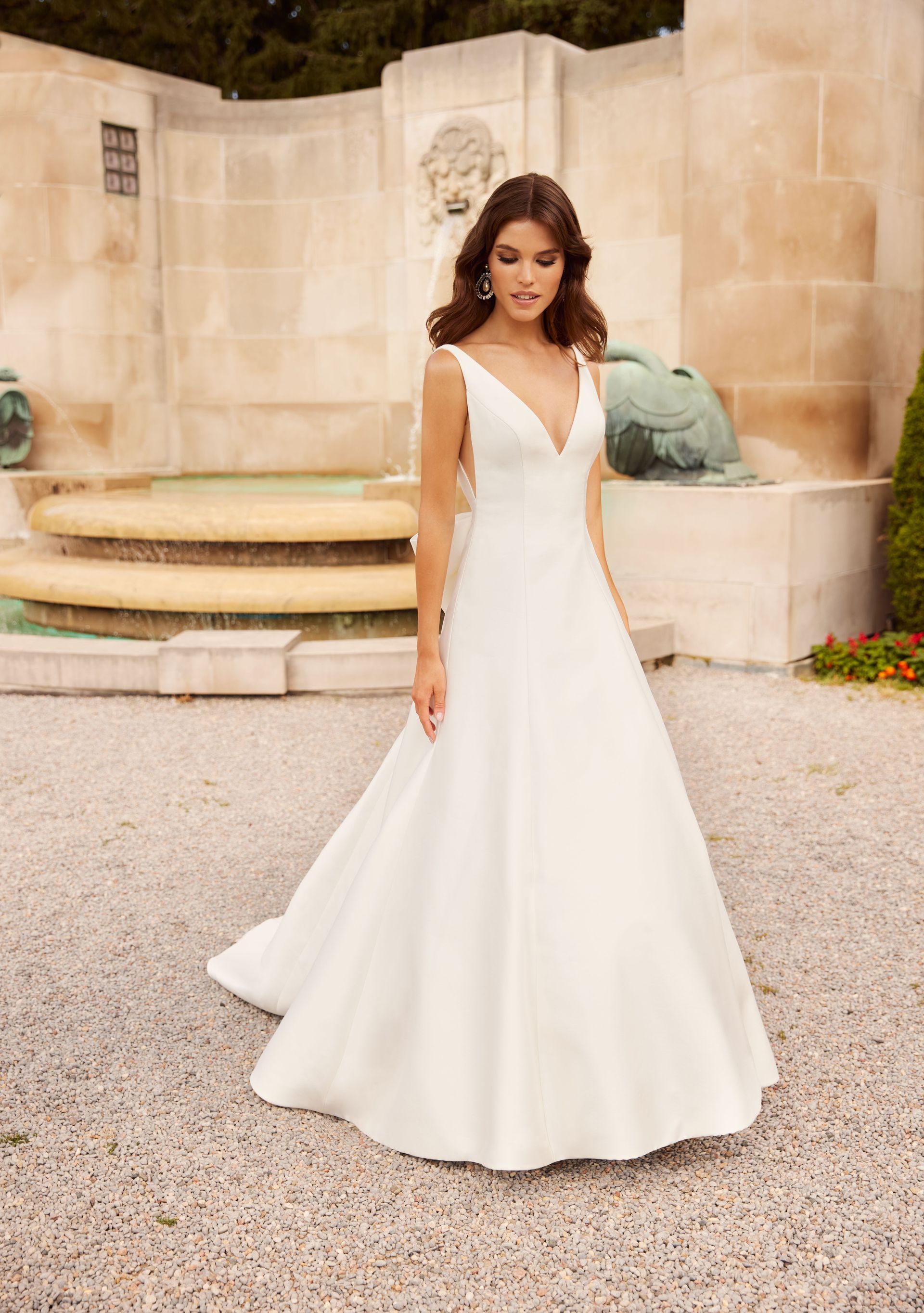 bridal dress classic Illusion Lace Back Long Wedding Light Ivory Andromeda is made to captivate down the aisle Timeless Strapless Wedding Dress |