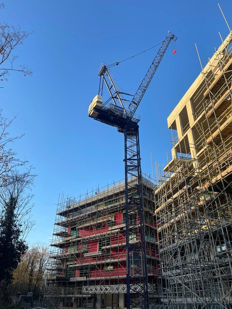 Site in North London R&P have been involved in a four block development located inbatween two lines TFL and NR.