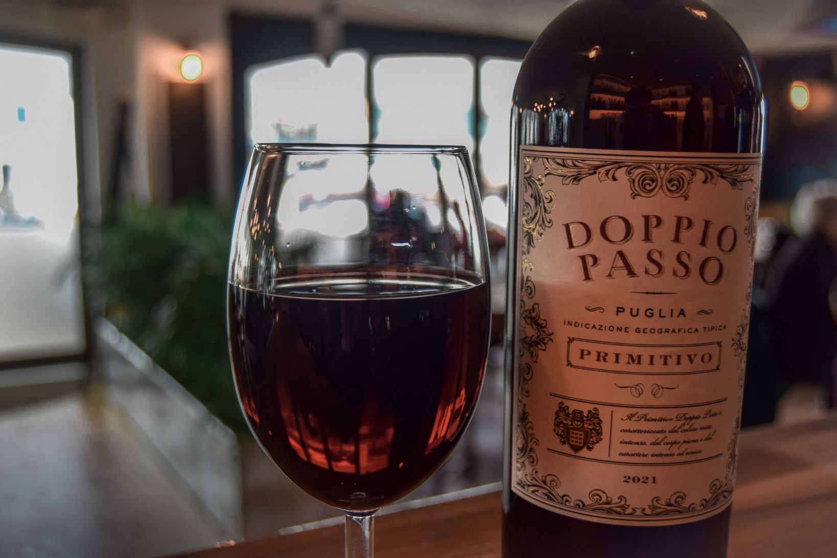 Doppio Passo red wine.