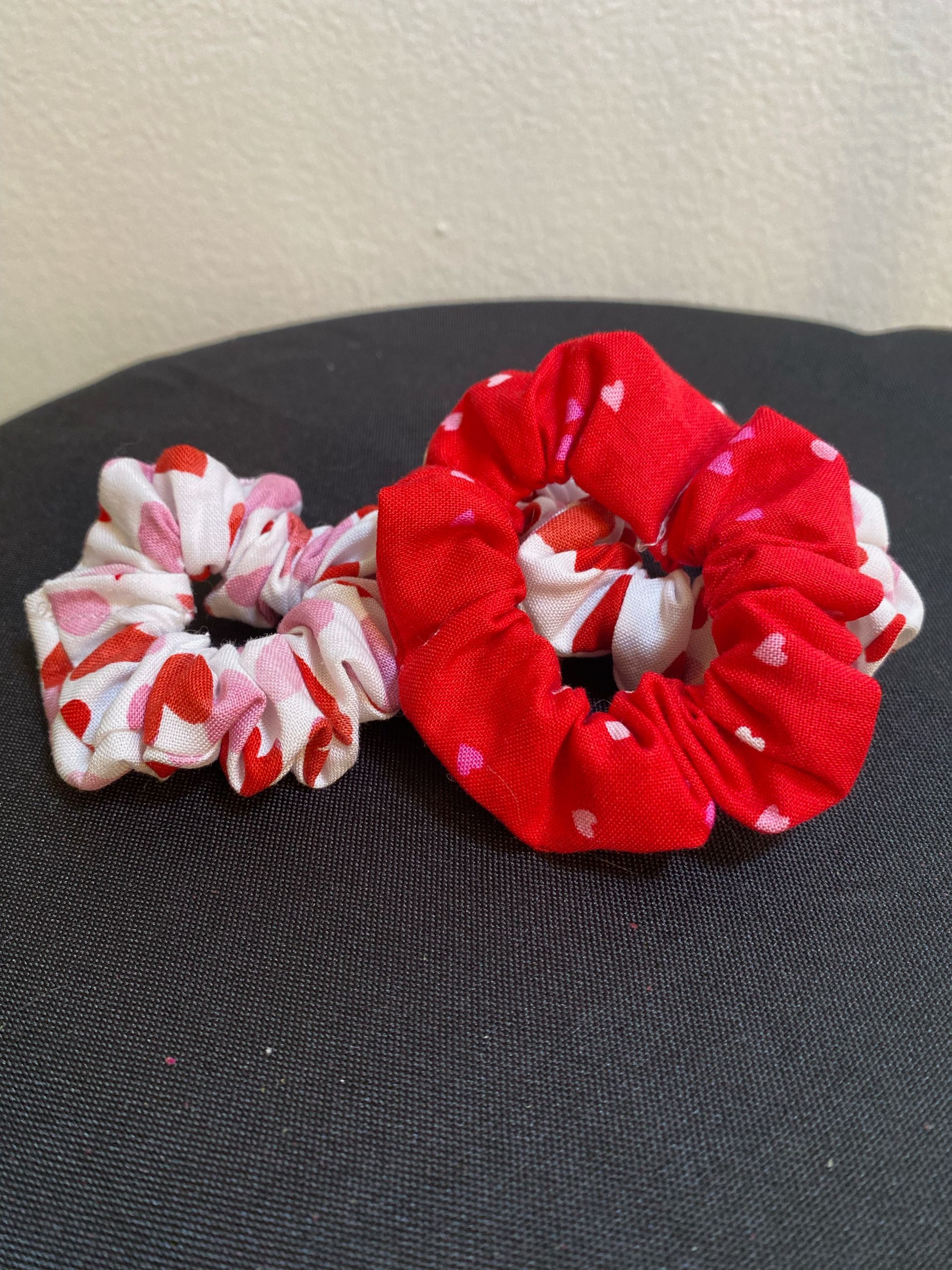 Heart Scrunchies