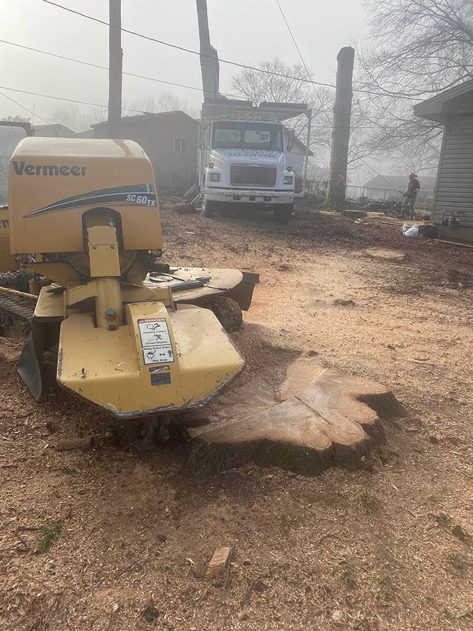 On going stump grinding