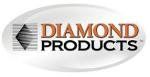 Logo de Diamond Products avec un motif de diamant et du texte sur fond ovale blanc.