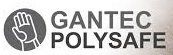 Logo de Gantec Polysafe : une main inscrite dans un cercle, placée à côté du nom de la marque.