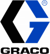 Logo Graco : Un « G » stylisé noir et bleu avec le nom de la marque en dessous.