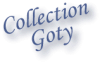 Inscription « Collection Goty » en bleu, avec un léger effet d'ombre.
