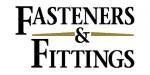 Logo « Fixations et accessoires », police noire sur fond blanc et ligne marron clair.