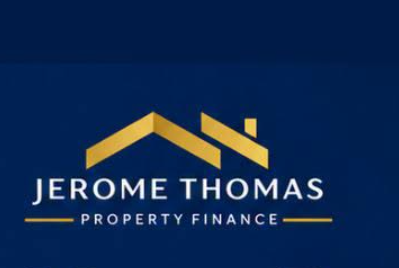 Jerome Thomas Property Finance logo in gold and white on a dark blue background