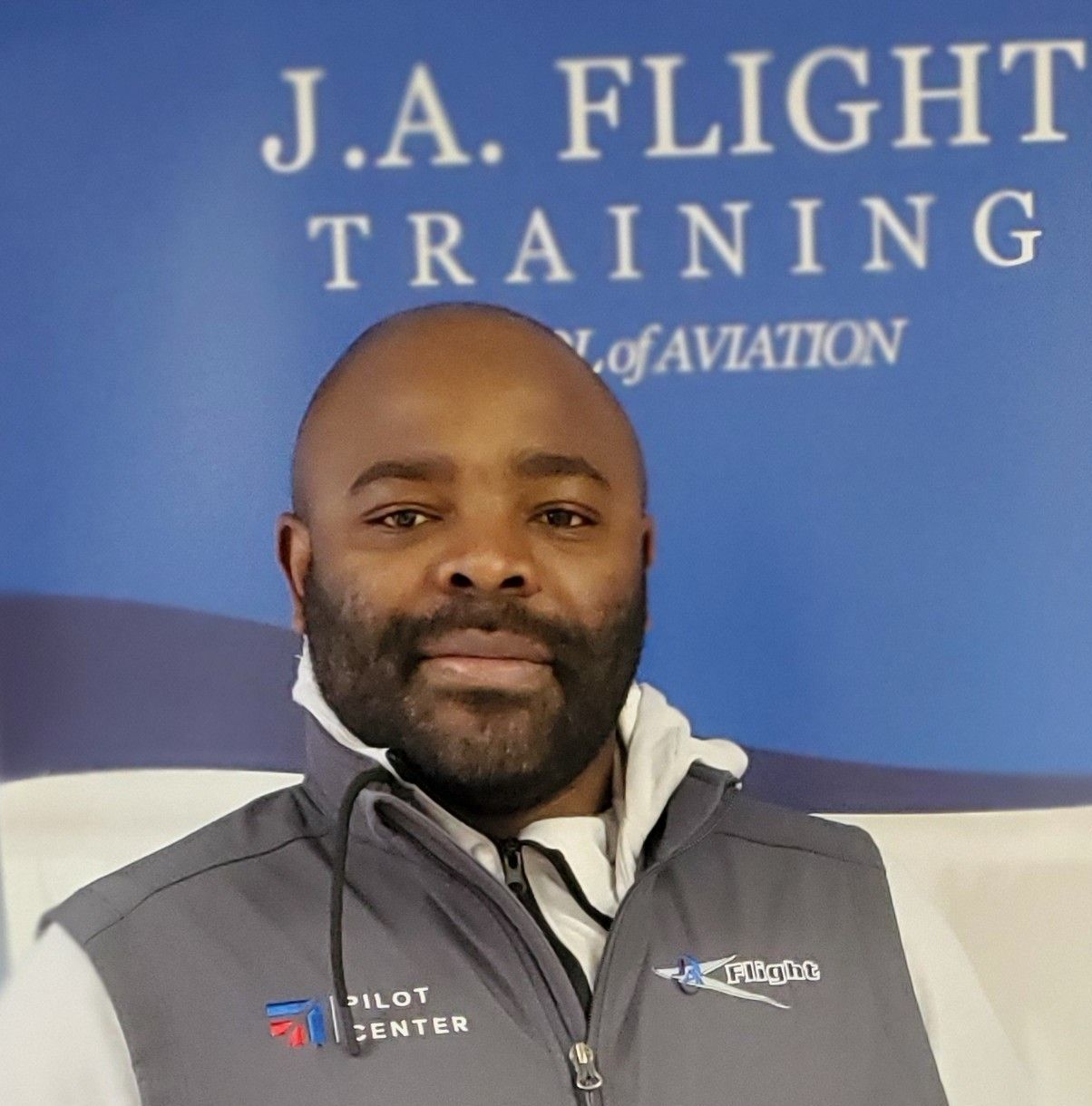 Headshot of Martial Ngouadjio Djiofack, instructor and CFIA at JA Flight Training.