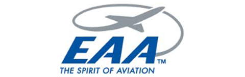 EAA logo with stylized aircraft and tagline “The Spirit of Aviation.”