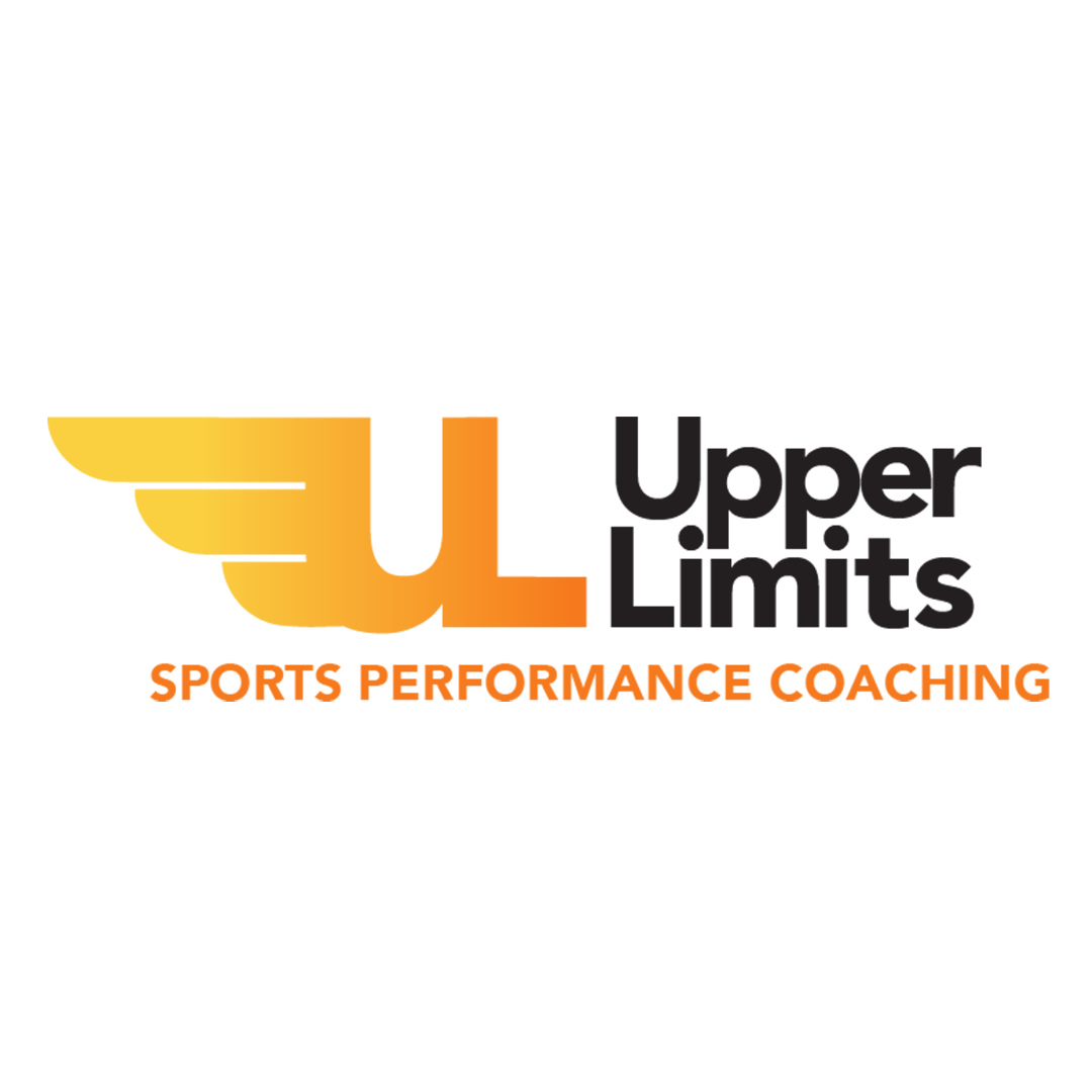 Upper Limits Sports Performance Coaching logo in orange and black on a white background