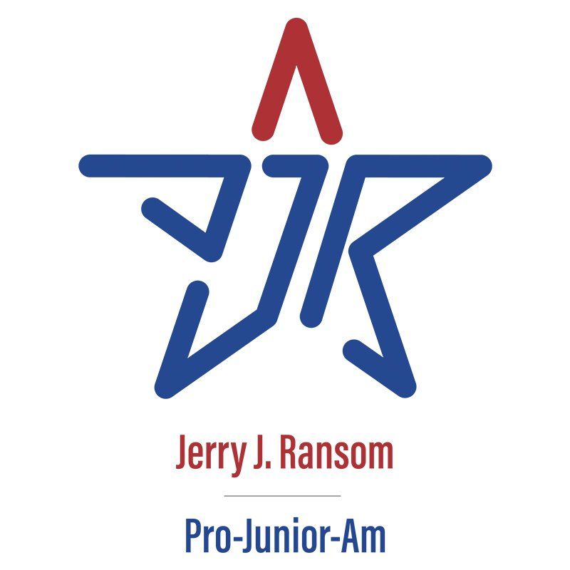 Jerry J. Ransom Pro-Junior-Am logo with blue and red star emblem