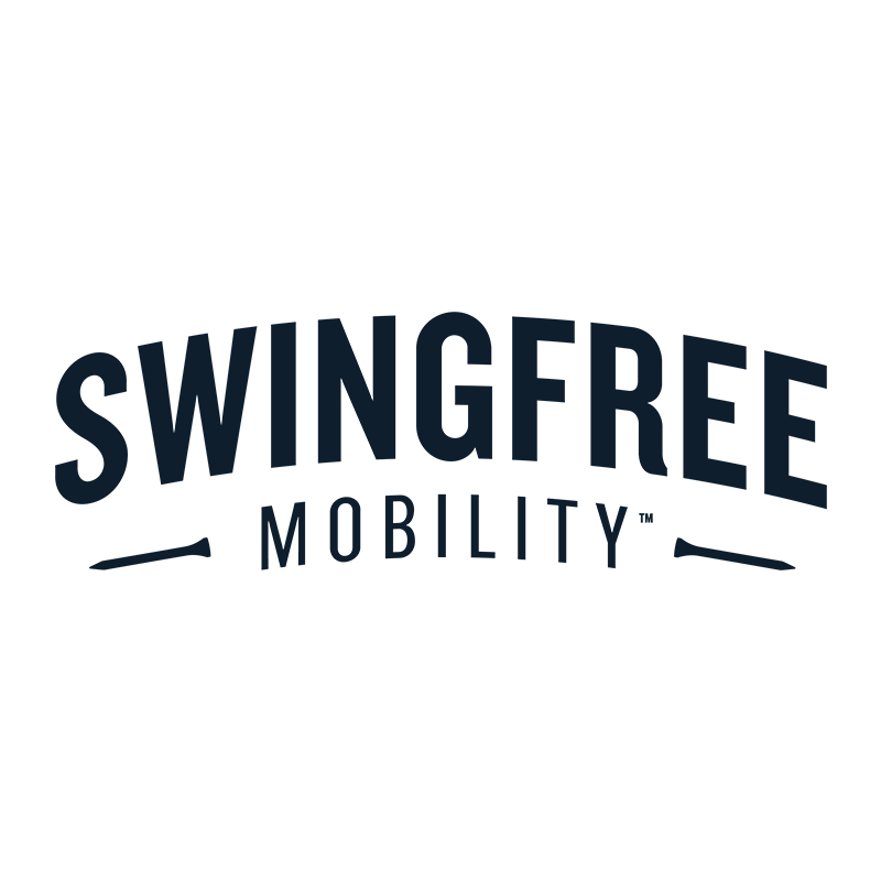 SwingFree Mobility logo in dark blue text on a white background