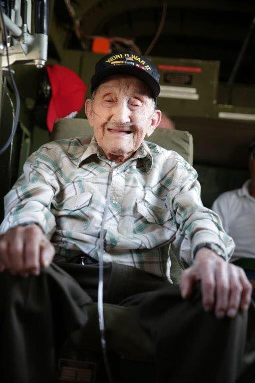 Patient on honor flight as wish