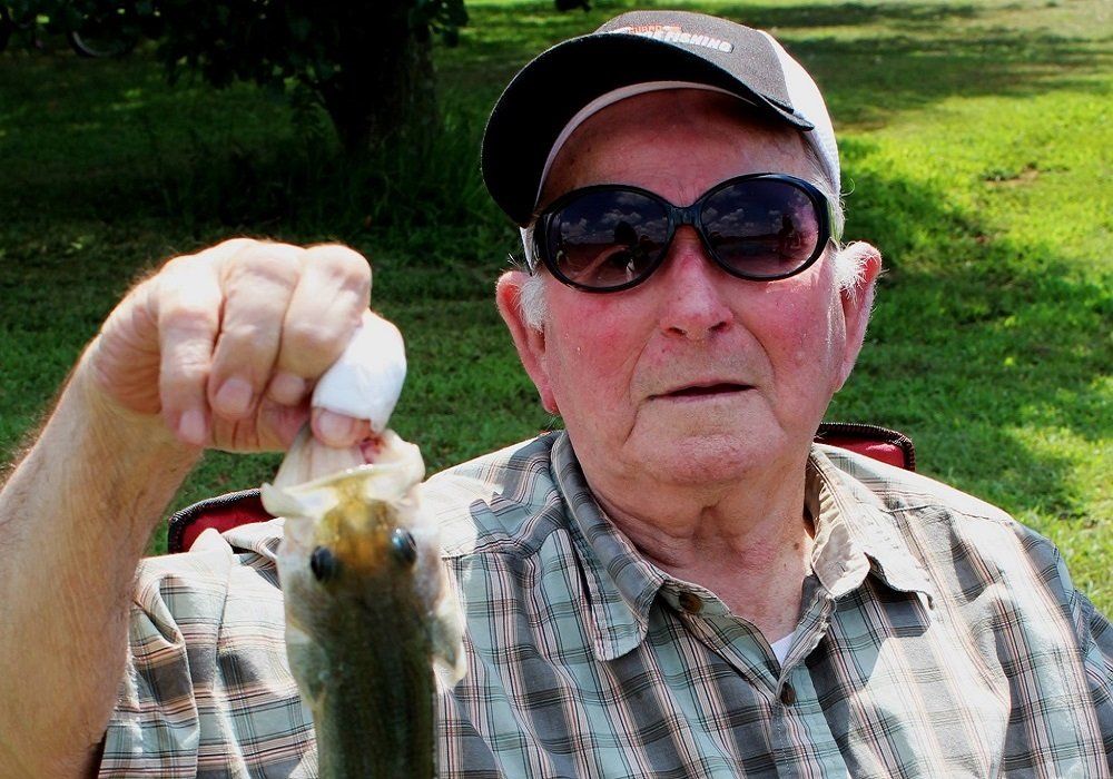 Patient on a fishing trip