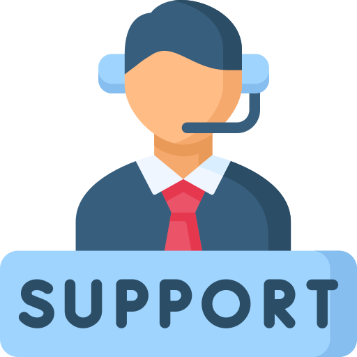 A man wearing a headset is holding a sign that says `` support ''.