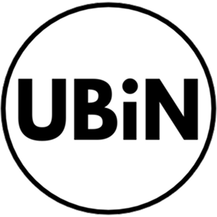 Skip Bin Hire in the Northern Rivers UBiN text inside a black circle.