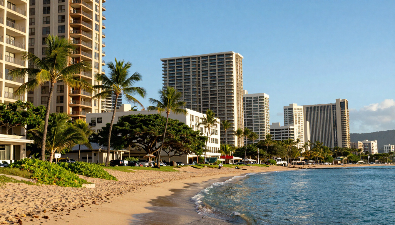 Honolulu buildings near Ala Moana and Ward Village