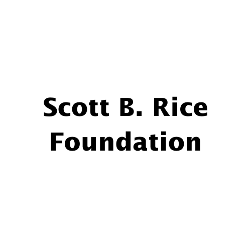 Scott B. Rice Foundation text in bold black on a white background