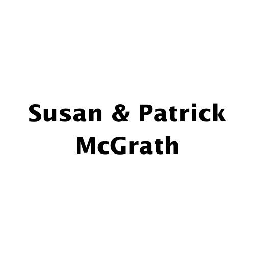 Susan & Patrick McGrath in bold black text on a white background