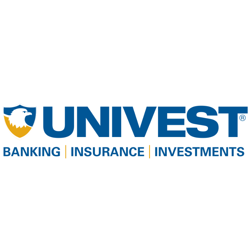 UNIVEST logo in blue and gold with Banking, Insurance, and Investments tagline