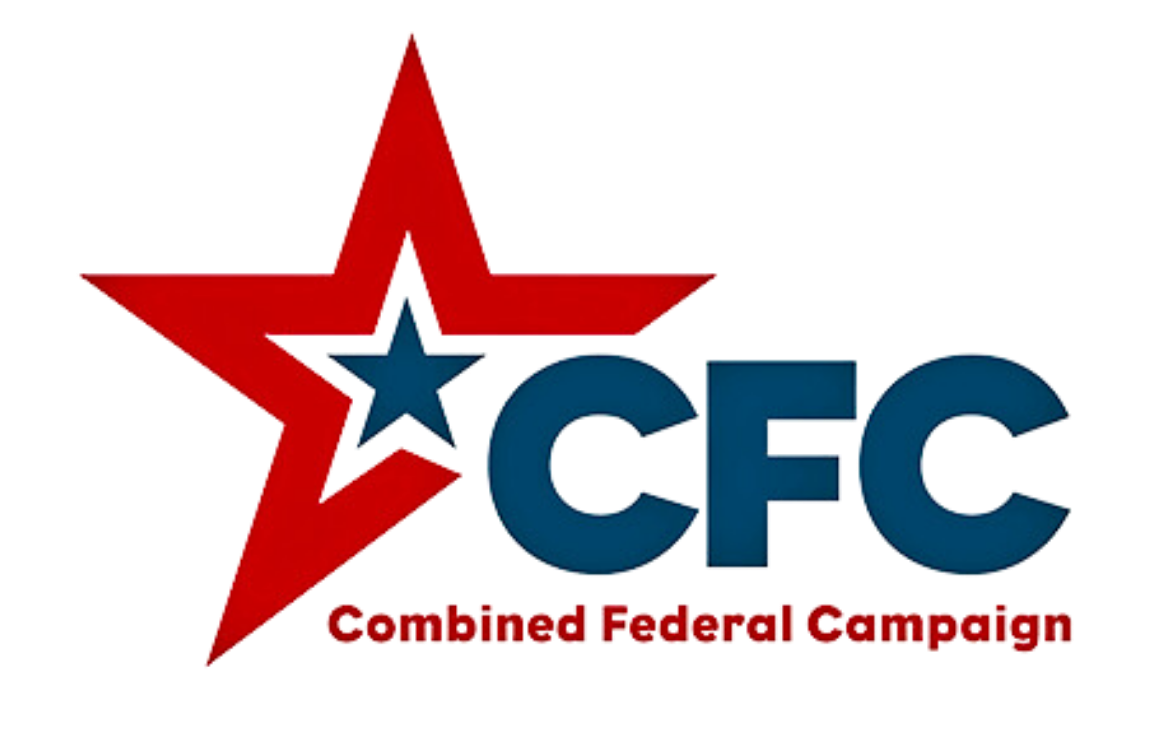Combined Federal Campaign logo with red star, blue star, and blue CFC text