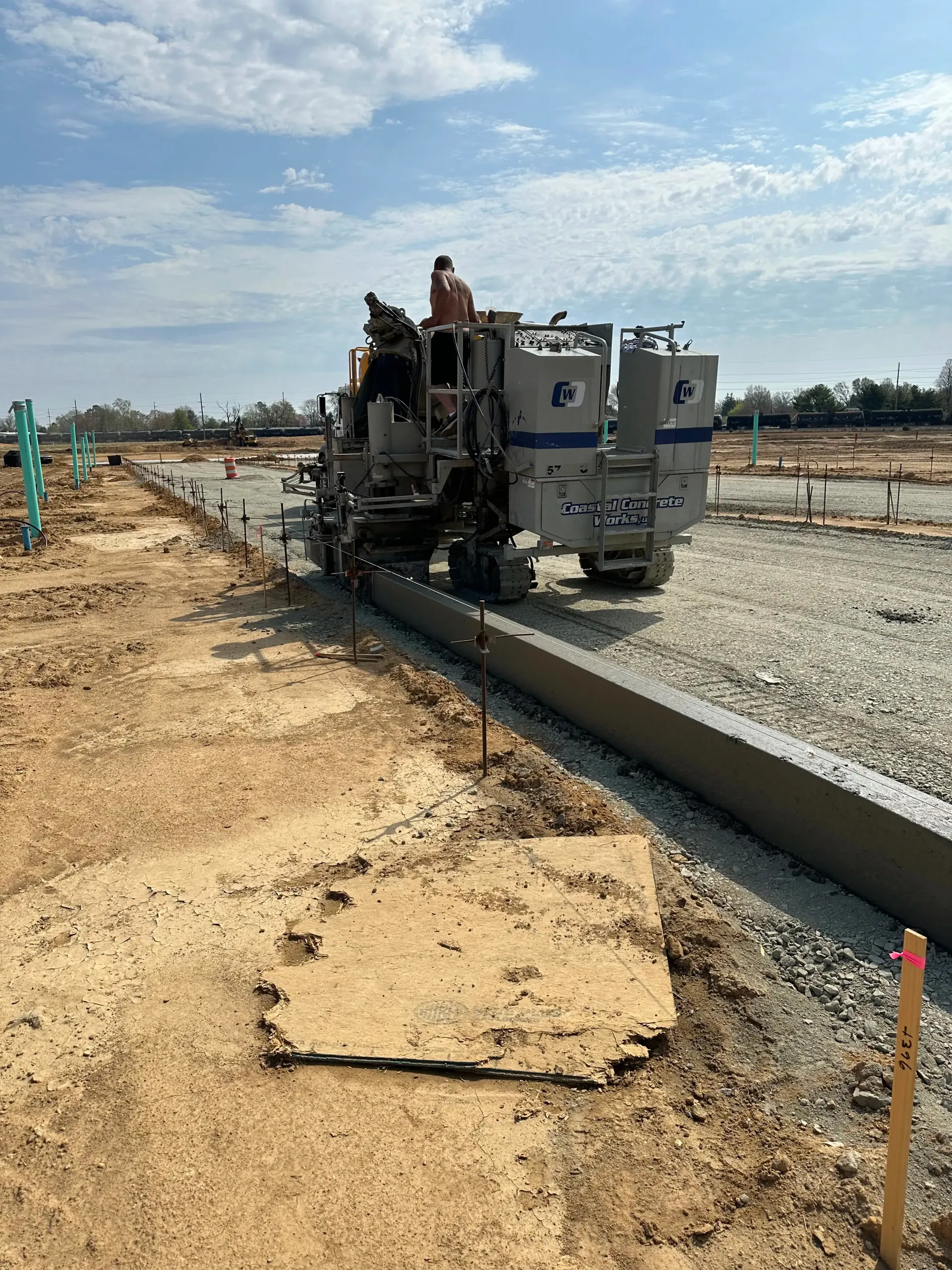 curbing and roadway construction and paving