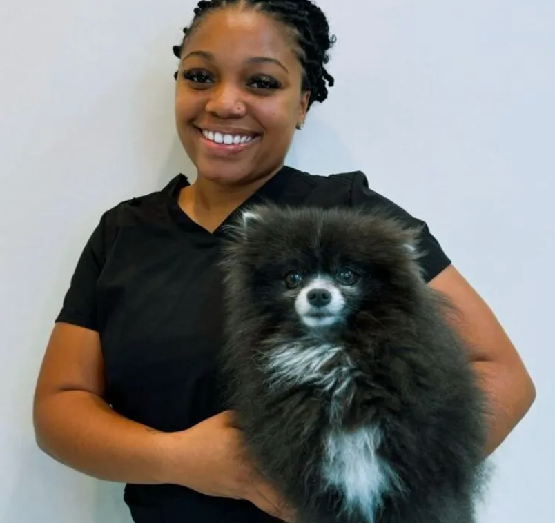 Barbie, the leader of our therapy dog team