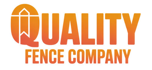 Logo for Quality Fence Company: Orange stylized 
