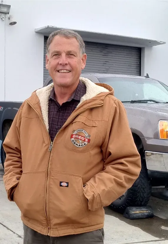 Greg Doyle the owner of Greg's Garage