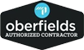 Black hexagon logo with