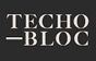 Techo-Bloc logo on black background; white text.