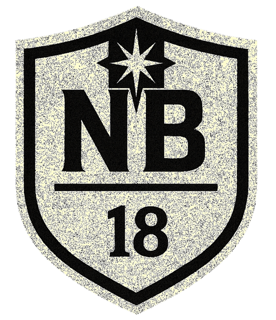 NB18 Logo. Shield with