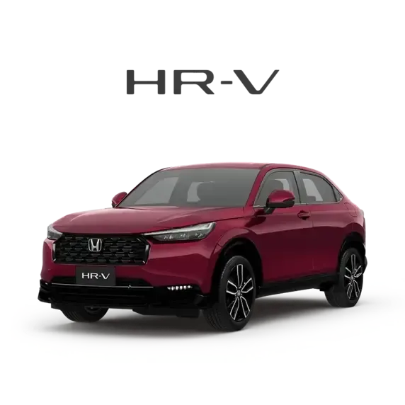 Um honda hrv branco é mostrado em um fundo branco.