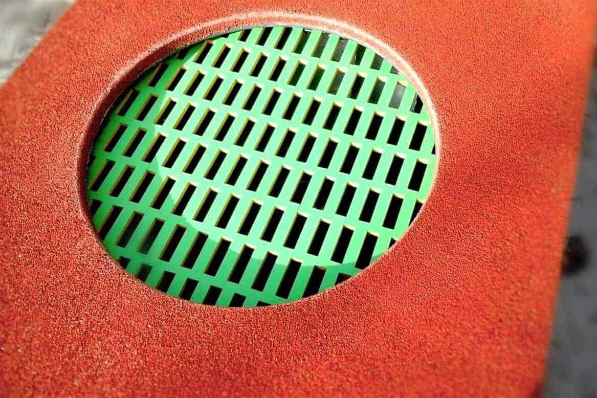 circular ground trampoline