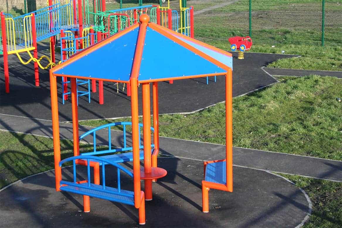 blue & orange youth shelter