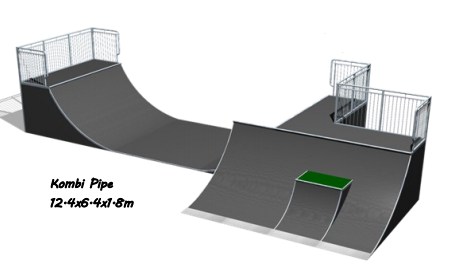 kombie pipe skatepark equipment