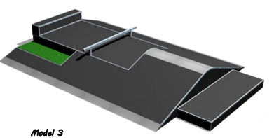 model 3 skatepark equipment