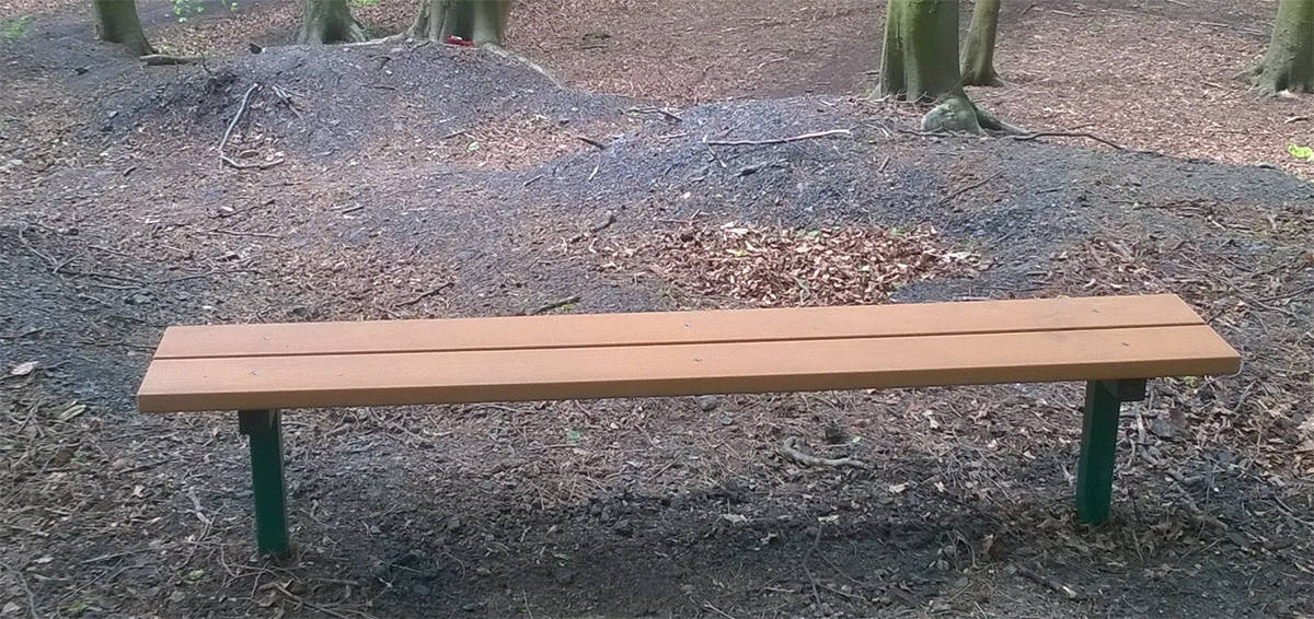 plastic steel bench