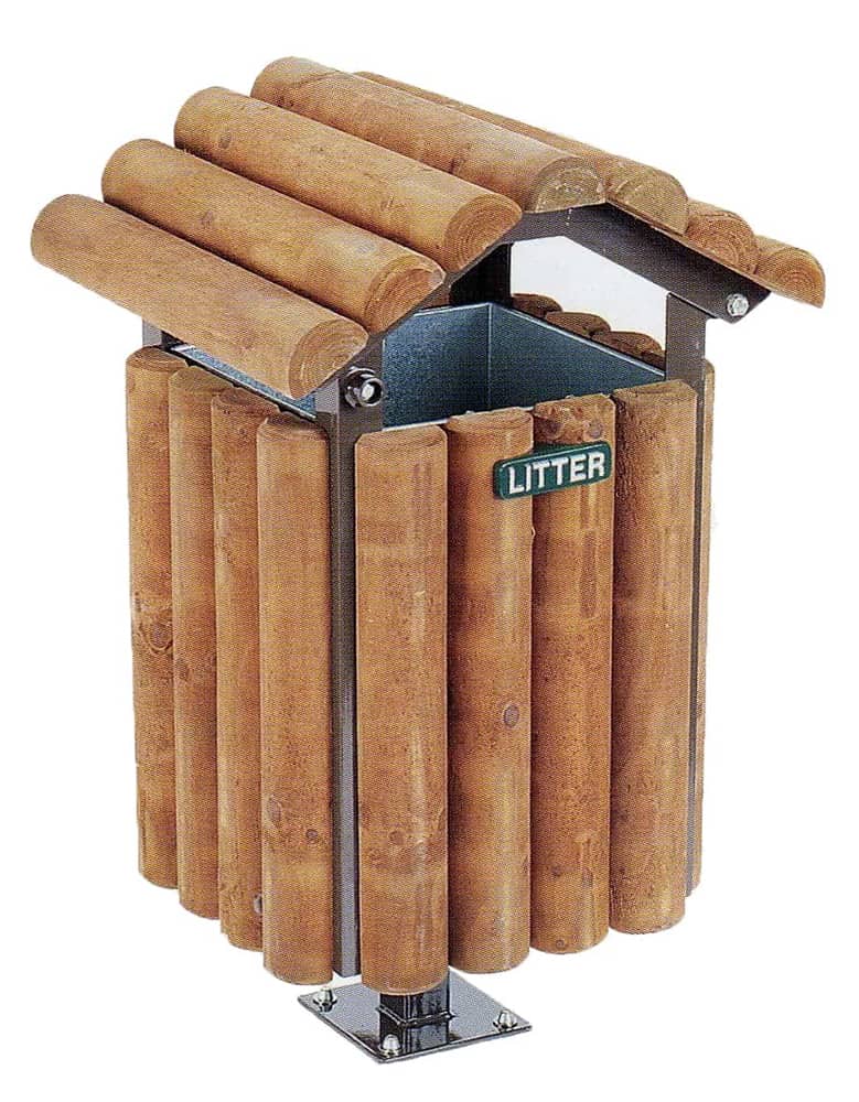 rustic bin with lid
